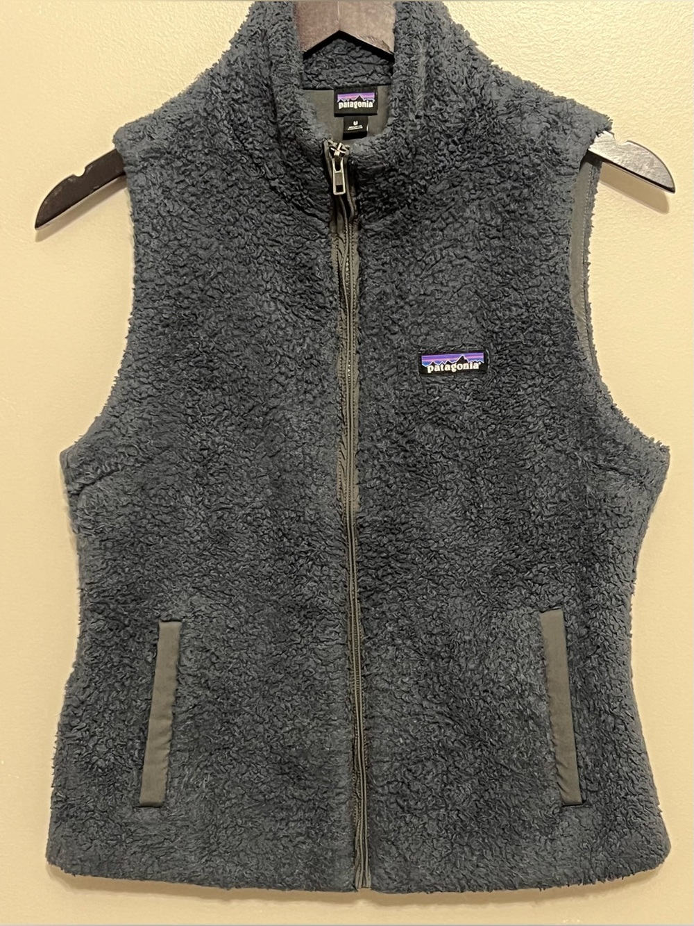 Patagonia Fleece Los Gatos Vest Navy Blue Size Medium